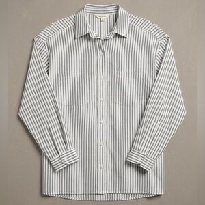 Max Studio Black and White Striped Blouse